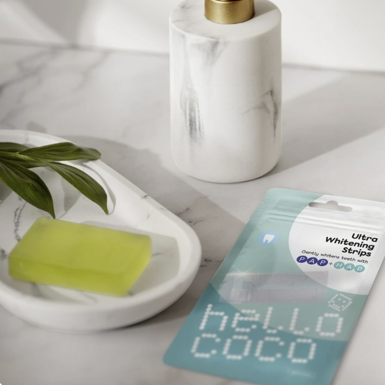 PAP Ultra bělicí pásky – detail aplikace